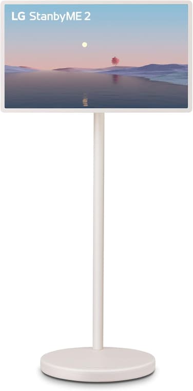 تلفزيون إل جي الذكي FHD الذكاء الاصطناعي ماجيك عن بعد webOS 27LX6TDGA-AMA بيضاء مدمجة مع 4 ساعات من التشغيل