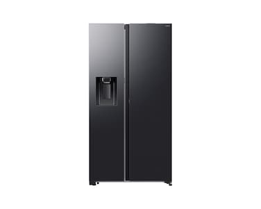Samsung 616 Liter Side by Side Refrigerator Water dispenser, With ice,On-device Bixby,Save energy intelligently-AI Energy Mode Color Black Model &ndash; RS80F65J1F