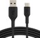Belkin BoostCharge Braided USB C charger cable, USB-C to USB-A cable, USB type C charging cable for iPhone 16, 15, Samsung Galaxy S24, S23, Pixel, iPad, MacBook, Nintendo Switch and more - 2M, Black