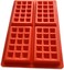 Non-Stick Silicone Waffle Mold - Rectangle Shape, Flexible Silicone Waffle Baking Tray, Rectangular Waffle Maker Silicone Mold