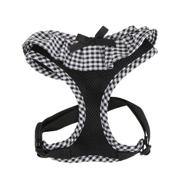 PUPPIA VIVIEN HARNESS A BLACK L Neck 13.5" Chest 20-29