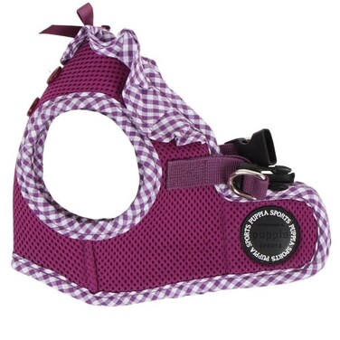 PUPPIA VIVIEN HARNESS B PURPLE L Neck 11.41" Chest 16.92