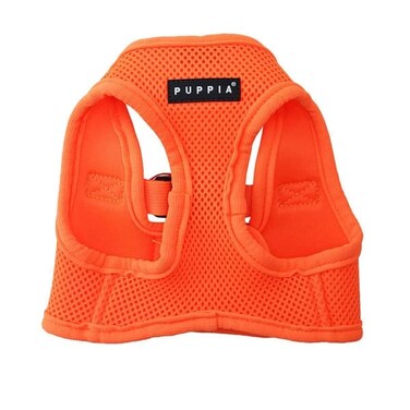 PUPPIA NEON SOFT VEST HARNESS B ORANGE L Neck 11.41" Chest 16.92