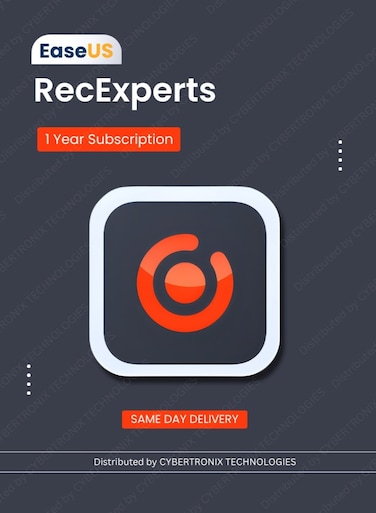 EaseUS RecExperts for windows 1 Device 1 Year Digital License
