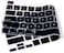 US Version (AZERTY) French Language Silicone Keyboard Cover for Newest MacBook Pro 16" 2019 with Touch Bar Model A2141 &amp; MacBook Pro 13" 2020 with Touch Bar Model A2338 M1 M2 Chip/A2289/A2251, Black
