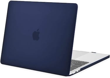 Plastic Hard Shell Case Cover Compatible with MacBook Pro 13-Inch with/without Touch Bar &amp; Touch ID Model:- A2338 M2/M1 A2251/A2289/A2159/A1989/A1708/A1706, Release 2016 to 2022, Navy Blue