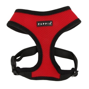 PUPPIA SOFT HARNESS RED L Neck 14.5' Chest 20-29