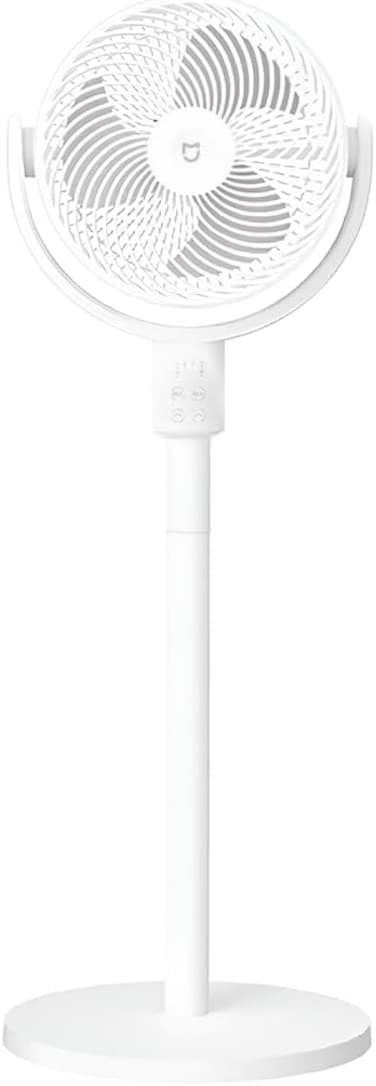 Xiaomi Smart Standing Air Circulation Fan &ndash; 18W Quiet DC Motor, Wi-Fi Enabled 2.4GHz, Smart App &amp; Voice Control, 360&deg; Airflow, Adjustable Speed &amp; Oscillation, Energy Efficient