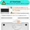 Hard Shell Case Cover Compatible with MacBook Pro 14-Inch Release 2024/2023/2022/2021 Model:- M3 A2918/A2992, M2 A2779, M1 A2442 Pro/ Max Chip with Touch ID, White Carbon Fiber Texture