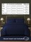 MAXQON 6-Piece Duvet Cover Set &ndash;Super King Size, Includes 1 Duvet Cover(240x260cm), 1 Fitted Sheet(200x200+30cm) 4 Pillowcases(53x75cm), Color Navy blue
