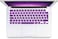 EU/UK Layout Russian English Keyboard Cover for MacBook Air 15.3" M2 A2941/Air 13.6" M2 A2681, MacBook Pro 14.2"/16.2" 2023-2021 M3/M2/M1, A2918/A2992/A2779/A2442/A2991/A2780/A2485, Purple