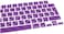 EU/UK Layout Russian English Keyboard Cover for MacBook Air 15.3" M2 A2941/Air 13.6" M2 A2681, MacBook Pro 14.2"/16.2" 2023-2021 M3/M2/M1, A2918/A2992/A2779/A2442/A2991/A2780/A2485, Purple
