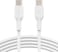 Belkin BoostCharge USB-C to USB-C fast charger cable, USB type C charger cable fast charging for iPhone 16, 15, Samsung Galaxy S24, S23, Pixel, iPad, MacBook, Nintendo Switch and more - 1M, White