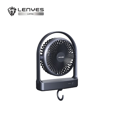 LENYES LHF02 Portable Rechargeable Desk Fan with Adjustable Speeds and Quiet Operation for Home, Office, and Outdoor Use