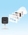 EZVIZ H1C CCTV Camera for Home, 1080p WiFi Security Camera, Baby Monitor Mini Camera with Night Vision, Two Way Talk, Sleep Mode, Sounds Alert, Motion Detection, Supports MicroSD Card