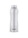 Pexpo Bistro Stainless Steel Fridge Cooling/Sports Water Bottle 1 Litre, Silver   Steel Cap Single Walled   Easy Grip   Leakproof Water Bottle for Home, Office, Gym, School, Yoga, Hike, Men,Women&amp;Kids