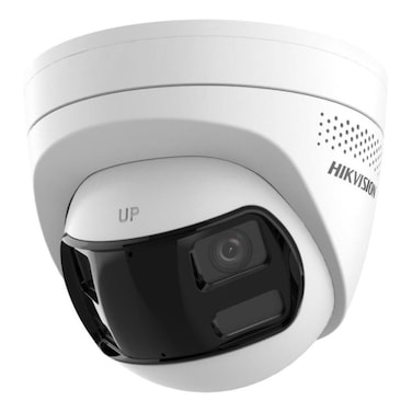 Hikvision DS-2CD1363G2P-LIUF/SL 6MP 180° Panoramic ColorVu Turret IP Camera, 2.8mm Dual Lens, Two-Way Audio, Smart Hybrid Light, IP67 Outdoor CCTV