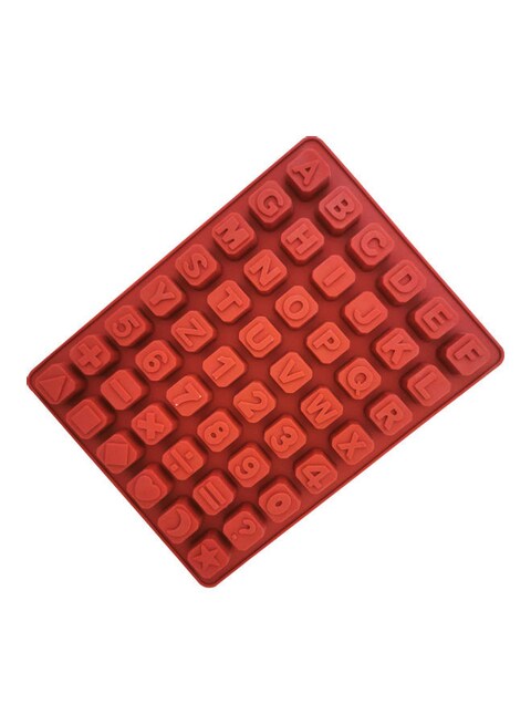 Silicone Alphabet Number Fondant Mold, Brown Silicone Mould for Baking