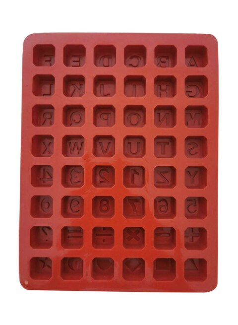 Silicone Alphabet Number Fondant Mold, Brown Silicone Mould for Baking