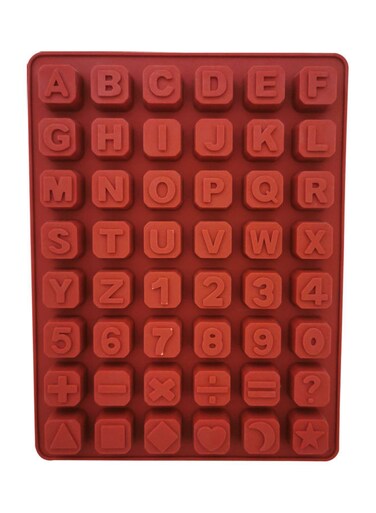 Silicone Alphabet Number Fondant Mold, Brown Silicone Mould for Baking