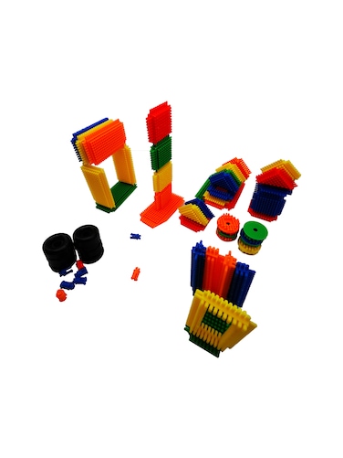 Building Blocks Set for Kids- Multi-Color Interlocking Construction Toys for Fun, STEM Learning, and Educational Playtime Activities