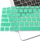 USA Version English Language Silicone Keyboard Cover Compatible for MacBook Air 13" 2020 M1 Chip Model A2179/A2337 With Touch ID, Dust/Spill Protection, Easy Install &amp; Washable Protector, Mint Green