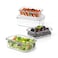 Glasslock 1100ml Glass Food Storage Container Rectangular Airtight BPA Free Lid Microwave Freezer Safe Meal Prep Lunch Box