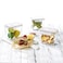 Glasslock 1100ml Glass Food Storage Container Rectangular Airtight BPA Free Lid Microwave Freezer Safe Meal Prep Lunch Box