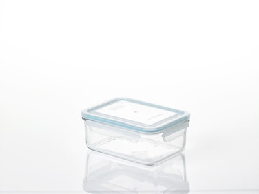 Glasslock 1100ml Glass Food Storage Container Rectangular Airtight BPA Free Lid Microwave Freezer Safe Meal Prep Lunch Box