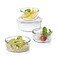 Glasslock 950ml Glass Food Storage Container Round Airtight BPA Free Lid Microwave Freezer Safe Meal Prep Lunch Box