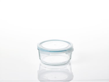 Glasslock 950ml Glass Food Storage Container Round Airtight BPA Free Lid Microwave Freezer Safe Meal Prep Lunch Box