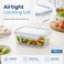 Glasslock 715ml Glass Food Storage Container Rectangular Airtight BPA Free Lid Microwave Freezer Safe Meal Prep Lunch Box