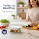 Glasslock 715ml Glass Food Storage Container Rectangular Airtight BPA Free Lid Microwave Freezer Safe Meal Prep Lunch Box