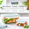 Glasslock 980ml Glass Food Storage Container Rectangular Airtight BPA Free Lid Microwave Freezer Safe Meal Prep Lunch Box
