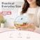 Glasslock 490ml Glass Food Storage Container Square Airtight BPA Free Lid Microwave Freezer Safe Meal Prep Lunch Box