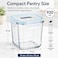 Glasslock 920ml Glass Food Storage Container Tall Square Airtight BPA Free Lid Microwave Freezer Safe Meal Prep Box