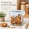 Glasslock 920ml Glass Food Storage Container Tall Square Airtight BPA Free Lid Microwave Freezer Safe Meal Prep Box