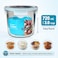 Glasslock 720ml Glass Food Storage Container Round Tall Airtight BPA Free Lid Microwave Freezer Safe Meal Prep Box