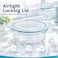 Glasslock 720ml Glass Food Storage Container Round Tall Airtight BPA Free Lid Microwave Freezer Safe Meal Prep Box