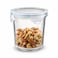 Glasslock 720ml Glass Food Storage Container Round Tall Airtight BPA Free Lid Microwave Freezer Safe Meal Prep Box