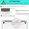 USA Version English Language Silicone Keyboard Cover Compatible for MacBook Air 13" 2020 M1 Chip Model A2179/A2337 With Touch ID, Dust/Spill Protection, Easy Install &amp; Washable Protector, White
