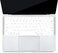 USA Version English Language Silicone Keyboard Cover Compatible for MacBook Air 13" 2020 M1 Chip Model A2179/A2337 With Touch ID, Dust/Spill Protection, Easy Install &amp; Washable Protector, White