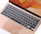 USA Version Clear Skin Silicone Keyboard Cover Compatible for MacBook Air 13" 2020 M1 Chip Model A2179/A2337 With Touch ID, Dust/Spill Protection, Easy Install &amp; Washable Protector, Clear/White