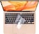 USA Version Clear Skin Silicone Keyboard Cover Compatible for MacBook Air 13" 2020 M1 Chip Model A2179/A2337 With Touch ID, Dust/Spill Protection, Easy Install &amp; Washable Protector, Clear/White