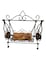 Decorative Miniature Swing with Wooden Seat – Vintage-Style Home Decor Accent with Sturdy Black Metal Frame – Charming Tabletop Ornament for Living Room, Office, or Garden Display