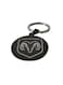 Dodge Ram Logo Metal Keychain – Round Black and Silver Design with Bold Ram Emblem – Durable and Stylish Car Key Ring Accessory for Dodge Truck Owners and Auto Enthusiasts