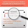 EU/UK Layout Ultra Thin Russian English Language Silicone Keyboard Skin Cover &amp; Screen Protector For MacBook Air 13-Inch 2020 with Retina Display and Touch ID, Model A2179 and A2337 M1 Chip, Pink