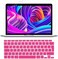 EU/UK Layout Ultra Thin Russian English Language Silicone Keyboard Skin Cover &amp; Screen Protector For MacBook Air 13-Inch 2020 with Retina Display and Touch ID, Model A2179 and A2337 M1 Chip, Pink