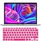 EU/UK Layout Ultra Thin Russian English Language Silicone Keyboard Skin Cover &amp; Screen Protector For MacBook Air 13-Inch 2020 with Retina Display and Touch ID, Model A2179 and A2337 M1 Chip, Pink