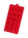 15 Cavity Square Cube Mousse Mold, Red Silicone Baking Mould